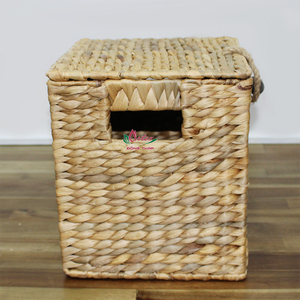 Artex Dong Thap Factory Vietnam Caja de pañuelos hecha a mano Almacenamiento de algas marinas y jacinto de agua Artesanías personalizadas - Product Image 4