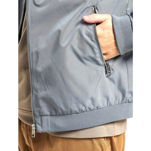 Chaquetas de bombardero informales para hombre de alta calidad 2024, venta al por mayor, chaquetas impermeables de lona con cremallera para invierno, suministro ODM - Product Image 5