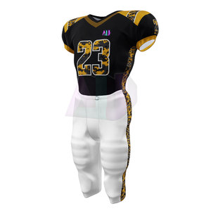 Uniforme de Fútbol Americano Personalizado con Nombre y Número, Diseño Transpirable de Manga Corta para la Identidad del Equipo, Comodidad para Juegos de Alto Nivel - Product Image 4