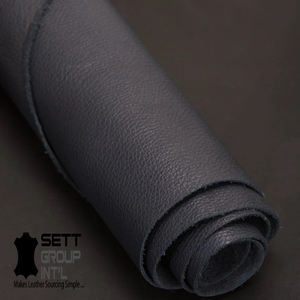OEM! Cuir d'épaisseur 1.0-1.2 MM cuir de vachette véritable pour artisanat couture passe-temps atelier bleu profond - Product Image 1