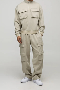 Survêtements pour hommes et femmes, design de créateur, tricot lourd 400 g/m², survêtement de haute qualité, survêtements surdimensionnés, broderie personnalisée pour l'hiver - Product Image 3