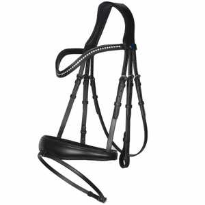 Bridon en cuir de cheval SidePull de haute qualité - Qualité supérieure, couleur noire, taille personnalisable, logo, export en gros pour l'Europe et l'Amérique - Product Image 3