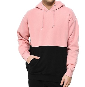 Sudadera con capucha de algodón para hombre con logotipo personalizado al por mayor, patrón personalizado, color dividido, teñido para uso en invierno - Product Image 1