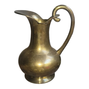 Pure Brass Vintage <b>Jug</b> With Hammered And Nickel Finished For Home Restaurant And Hotel Kitchenware Metal Pitcher For <b>Water</b> - Product Image 2