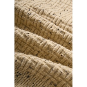 Customizable <b>Men's</b> Waffle Pattern <b>Sweater</b> Loose Fit <b>V</b>-<b>neck</b> with Custom Embroidered Logo Breathable Feature Autumn - Product Image 6
