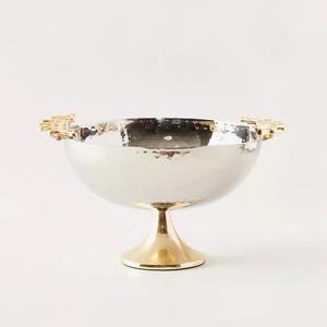 Beautiful Silver and Gold Finishing Stainless Steel Modern Design Large Serving for Home Hotel Restaurant and <b>Party</b> Dinnerware - Product Image 5