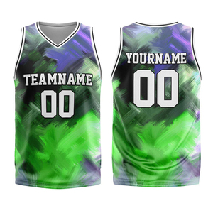 Camiseta de algodón 100% para hombre, Camiseta holgada estampada de baloncesto, venta al por mayor, punto sublimado, transpirable, ropa de calle personalizada - Product Image 5