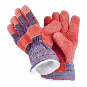 Guantes de Trabajo Resistentes de Alta Calidad, Palma de Cuero Vacuno Liso, Forro de Tela de Algodón, Resistentes al Frío y al Calor, Talla Industrial - Product Image 5