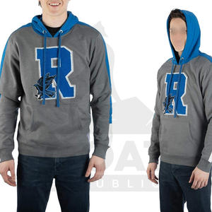 เสื้อฮู้ดดี้ปักลายคุณภาพสูง ผ้าฟลีซสำหรับฤดูหนาว สไตล์สตรีทแวร์ เป็นมิตรกับสิ่งแวดล้อม ทรงปกติ สวมใส่สบาย สำหรับผู้ชาย ผลิตจากผ้าผสมโพลีเอสเตอร์/คอตตอน - Product Image 4