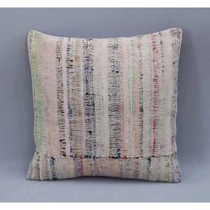 ปลอกหมอนผ้าคิลิมตุรกีถักมือ (สีเบจ) 18 x 18 รุ่น Rc_27197 - Product Image 1