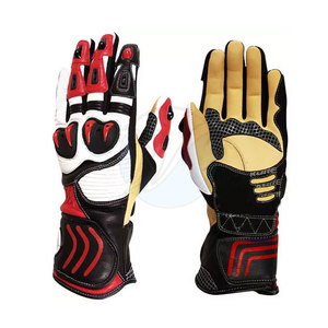 Guantes de moto de cuero a prueba de viento de nuevo estilo para deportes Heavy Racing Moto Riding Soft Interior Sportswear - Product Image 1