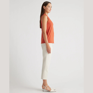 Top de Yoga de calidad Premium de talla grande para mujer, gimnasio de camiseta sin mangas de entrenamiento de fibra de bambú/algodón transpirable, patrón sólido de punto con OEM - Product Image 2