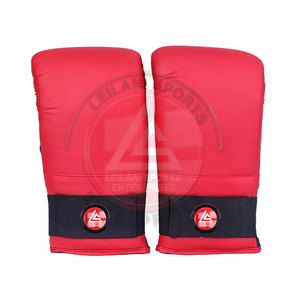Mitaines de boxe unisexes en cuir véritable personnalisables avec évacuation de l'humidité et sangle auto-agrippante, service OEM, best-seller - Product Image 4