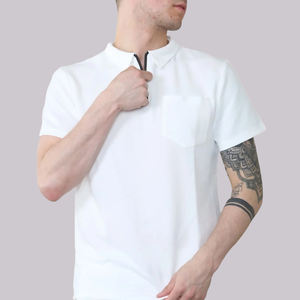 Conjunto de pantalones cortos de algodón para hombre de alta calidad, nuevo logotipo personalizable de fábrica, camisas con media cremallera, pantalones activos de ajuste holgado - Product Image 3