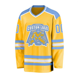 Tela de malla negra personalizada Jersey de hockey sobre hielo Sublimación Hockey sobre hielo bordado serigrafía Jersey de hockey ZOHAN CREATIONS - Product Image 1