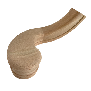 Raccord de main courante en caoutchouc FSC de chêne rouge de haute qualité à droite 7246 OEM ODM pour escalier externe interne marque EFS - Product Image 1