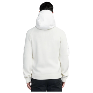 Veste d'hiver pour homme, performance, unie, à capuche, fermeture éclair, tricot hybride, vêtements de sport légers, entraînement, formel - Product Image 2