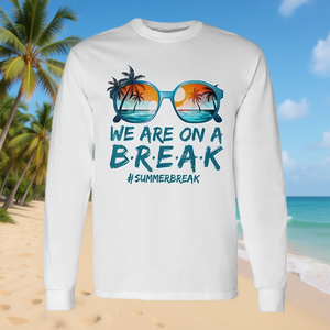 T-shirt à manches longues pour enseignants, motif 'Nous sommes en pause, vacances d'été, hors service', produit promotionnel - Product Image 3