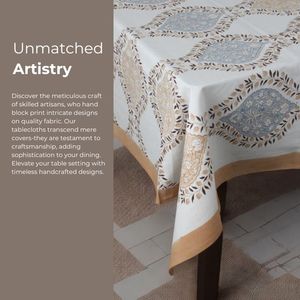 ผ้าปูโต๊ะพิมพ์ลายดอกไม้สไตล์อินเดีย6ที่นั่ง8ที่นั่งพิมพ์ลายดอกไม้ - Product Image 4