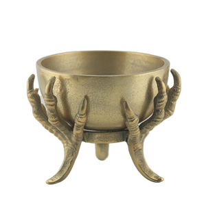 Support décoratif rond martelé en métal plaqué de haute qualité pour bol à fruits, design maison moderne, personnalisable, pour exportateurs - Product Image 2