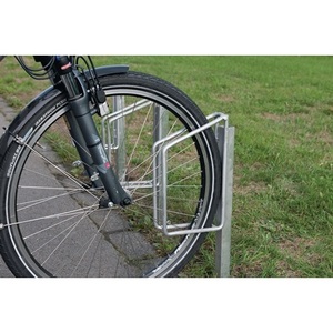 Single-Sided 90 Galvanized Bicycle <b>Bracket</b> for 1 Wheelbase Embedding in Concrete WSM - Product Image 1