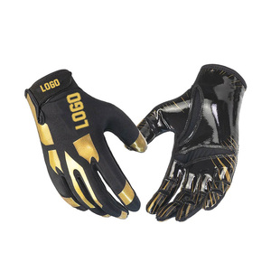 Gants de football antidérapants avec paume adhérente pour les receveurs larges, pour l'entraînement et les matchs, prix usine - Product Image 2