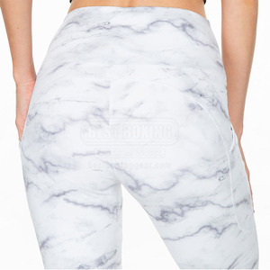 Mallas estampadas digitales coloridas, Pantalones de mujer, mallas deportivas de entrenamiento de cintura alta, mallas de Yoga con cintura elástica estampada - Product Image 4