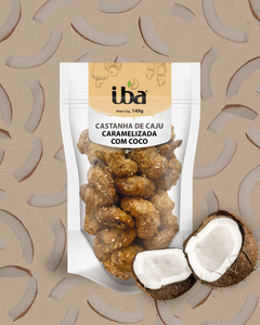 Hạt điều Caramel iba Brazil với dừa và với hạt Vừng-món ăn nhẹ Rang cho người sành ăn từ Brazil - Product Image 3