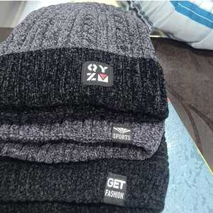 Chapeau d'hiver 100% coton personnalisé de haute qualité avec logo personnalisé - Product Image 2