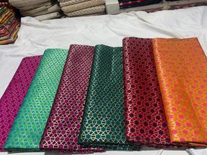 Tissus de soie brocart sur mesure idéaux pour les créateurs de vêtements arabes et africains adaptés à la revente - Product Image 6