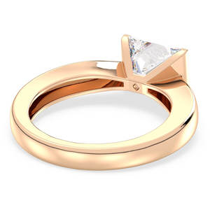 REYES alta calidad oro amarillo princesa corte Moissanite solitario anillo al por mayor 925 plata esterlina Unisex joyería fina - Product Image 4