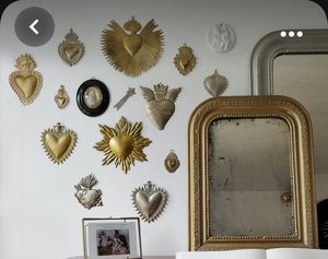 Pièce maîtresse murale en métal de coeur sacré pour l'article décoratif à la maison - Product Image 1