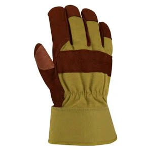 Guantes de cuero de grano de piel de vaca Rigger canadiense para hombre Guantes DE SEGURIDAD antiestáticos de trabajo industrial con palma de grano de piel de vaca - Product Image 5