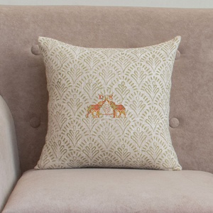 Handmade Floral Print Square <b>Throw</b> Pillow <b>Covers</b> Style for <b>Sofas</b> Bedrooms Outdoor Spaces for Hotels - Product Image 6