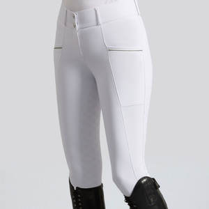 Vêtements d'équitation pour femmes sur mesure - Matériel en spandex/polyester Taille haute Pantalons d'équitation longs - Modèle 01 Fabricant - Product Image 1