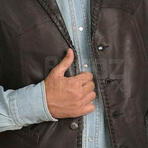 Respirant léger hommes sans manches gilet en cuir meilleure qualité Top vente hommes gilet en cuir fabriqué au Pakistan - Product Image 5