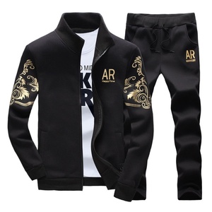 Premium Hooded Solid Printed Lifestyle Sports Tracksuit Full Zip Jacket <b>Pants</b> Eco-Friendly Quick Dry High Durability 2 1 Design - Product Image 2