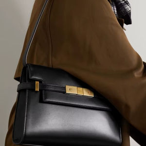 Sac à bandoulière en cuir à breloques convertibles Multi-Wear Sangles détachables Styles en cuir souple Élégance pratique Design polyvalent - Product Image 1