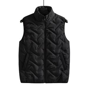 Men's Outdoor Warm Vest Casual Lightweight Quilted Sleeveless Jacket Stand Collar <b>Padded</b> Skinny Coat Vest - Product Image 5