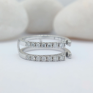 Anillo de boda de Plata de Ley 925 original, Juego de puntas VVS Lab Moissanite Infinity Eternity, joyería fina de oro para regalos de fiestas - Product Image 2