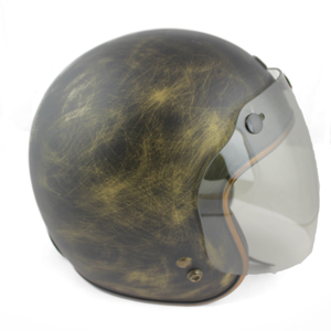 หมวกกันรอยขีดข่วนควันสำหรับมอเตอร์ไซค์,ผลิตจากอิตาลีมีสามปุ่มใช้ร่วมกันได้กับหมวกกันน็อคจักรยานยนต์ Jet - Product Image 4