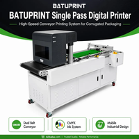Impresora de Bolsas de Papel Kraft de Una Sola Pasada, Impresión Automática por Inyección de Tinta, Máquina de Color CMYK para Bolsas de Embalaje