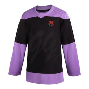 Uniforme confortable de hockey sur glace de taille personnalisée en stock 100% uniforme de hockey sur glace en polyester - Product Image 2