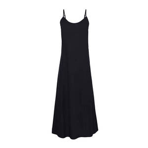Robe de dessous en coton noir - Product Image 1