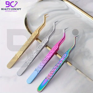 Pince à épiler haute précision pour extension de cils, outil de greffage antidérapant pour cils naturels faisant des outils de beauté de Volume - Product Image 3
