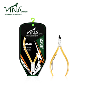 ที่ตัดเล็บนิ้วเท้าในชีวิตประจำวันของ Vina VNN-20ที่ตัดเล็บชุบทองใบมีดเหล็กกล้าคาร์บอนที่ละเอียดอ่อน - Product Image 1