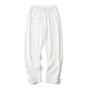 Pantalones de Golf Personalizados de Lujo con Logotipo Reflectante, Cierre de Cremallera, Cintura Elástica, Pantalones Deportivos Apilados, Pantalones Chinos Harem Estilo Hip Hop para Hombre - Product Image 3