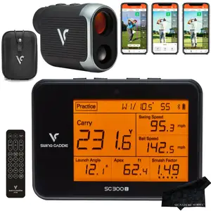 Brand New Handheld GPS Units SC300i by Voice Caddie Golf Launch Monitor Portable Charger Bundle