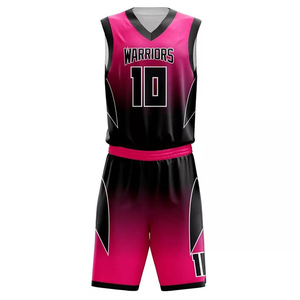 Conjunto de uniforme de baloncesto para adultos, camiseta de baloncesto de verano transpirable de diseño personalizado - Product Image 2