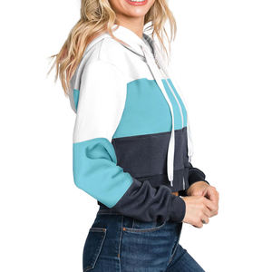 Sudaderas Cortas Personalizadas de Alta Calidad para Mujer, Sudadera Informal de Manga Larga con Logotipo de Colores Personalizados, Tela de Poliéster/Algodón - Product Image 3